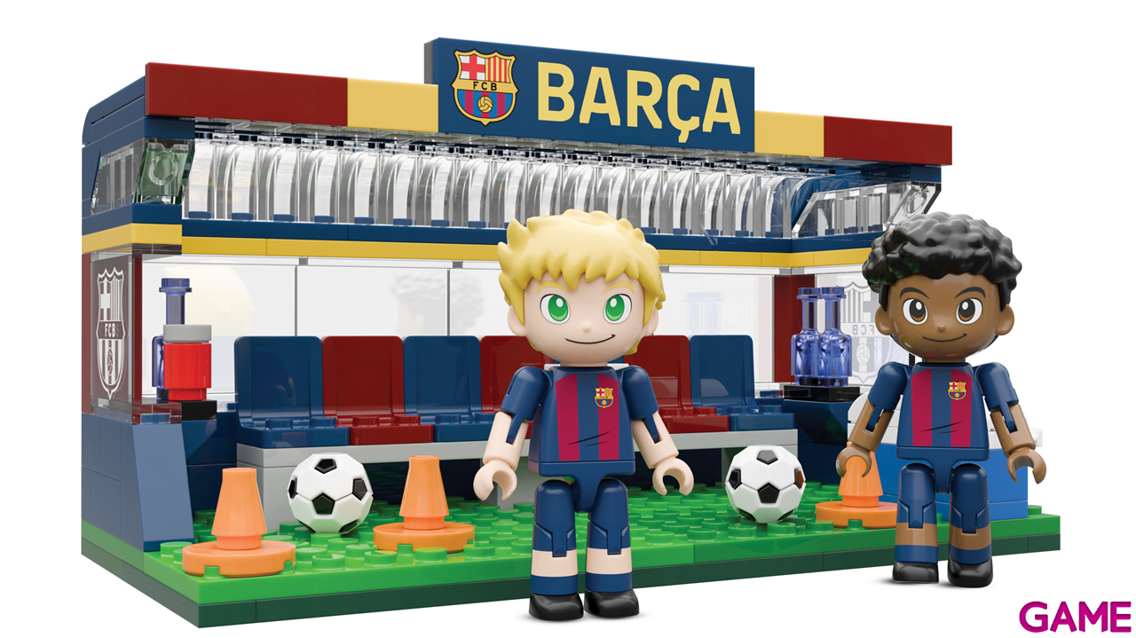 Set de construccion Banquillo FC Barcelona de 16 cm (186 piezas)-6
