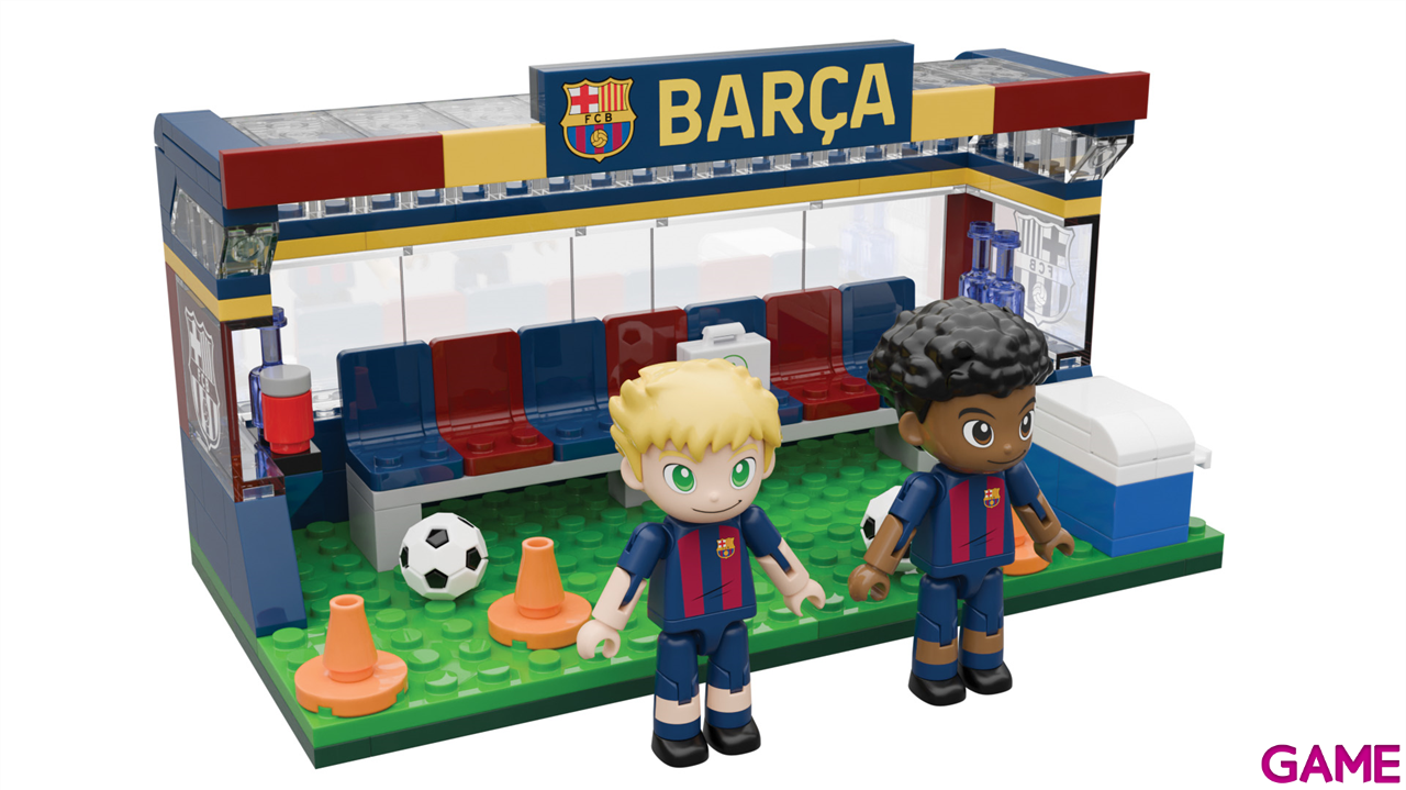 Set de construccion Banquillo FC Barcelona de 16 cm (186 piezas)-7