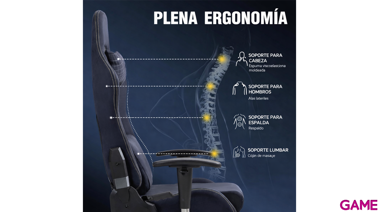 Dowinx LS 77 Negro - Silla Gaming-1