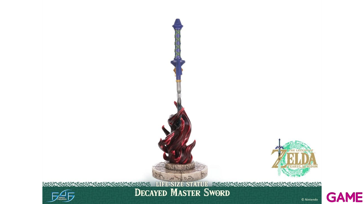 Replica Espada The Legend of Zelda: Tears of the Kingdom Decayed Master Sword Escala 1/1 de 28 cm-0