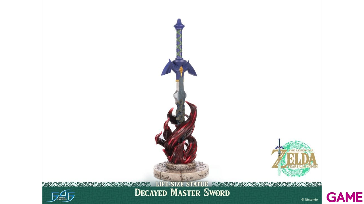 Replica Espada The Legend of Zelda: Tears of the Kingdom Decayed Master Sword Escala 1/1 de 28 cm-3