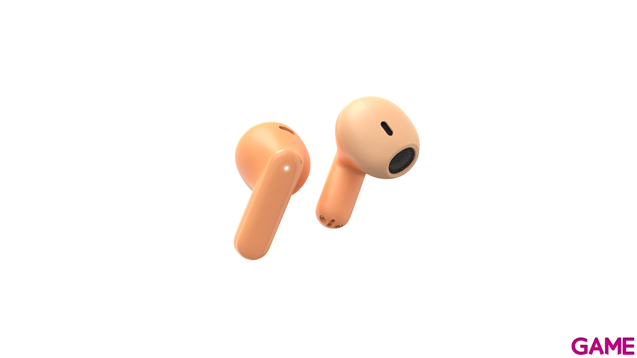 Auriculares Hama BT - Freedom Light II - TWS - Control voz - Naranja-1