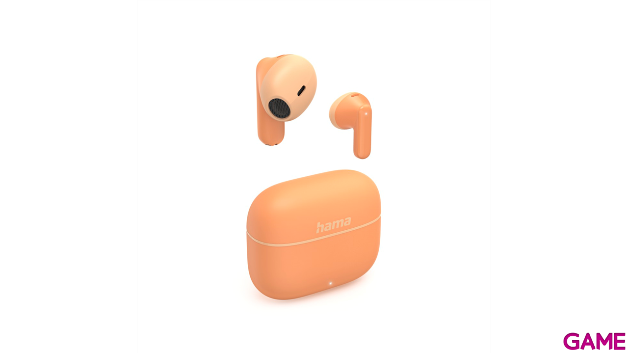 Auriculares Hama BT - Freedom Light II - TWS - Control voz - Naranja-3