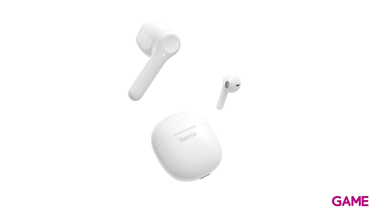 Auriculares Hama BT - Action One - True Wireless - Blanco-1