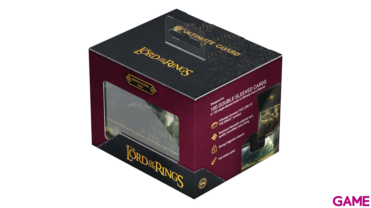 Caja de almacenaje imantada para 100 cartas Sidewinder 100+ Xenoskin El Señor de los anillos 