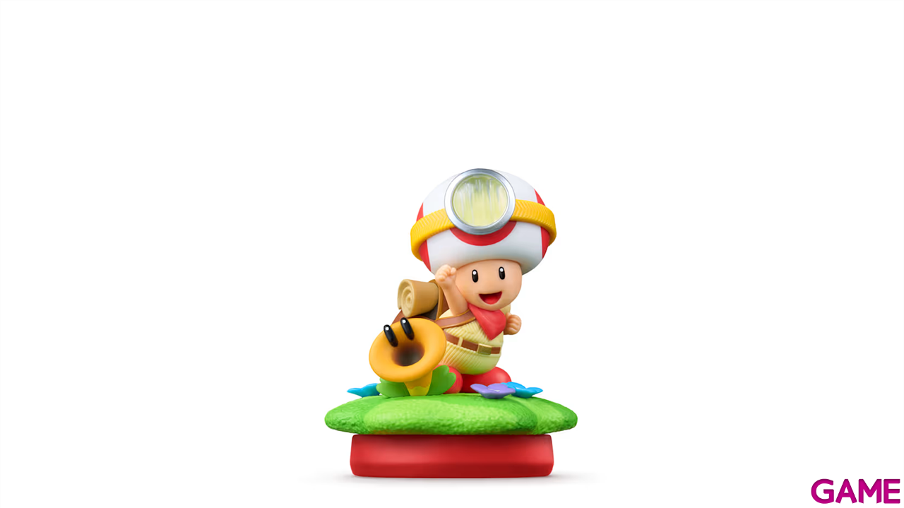 Figura amiibo Captain Toad con Flor Parlante-0