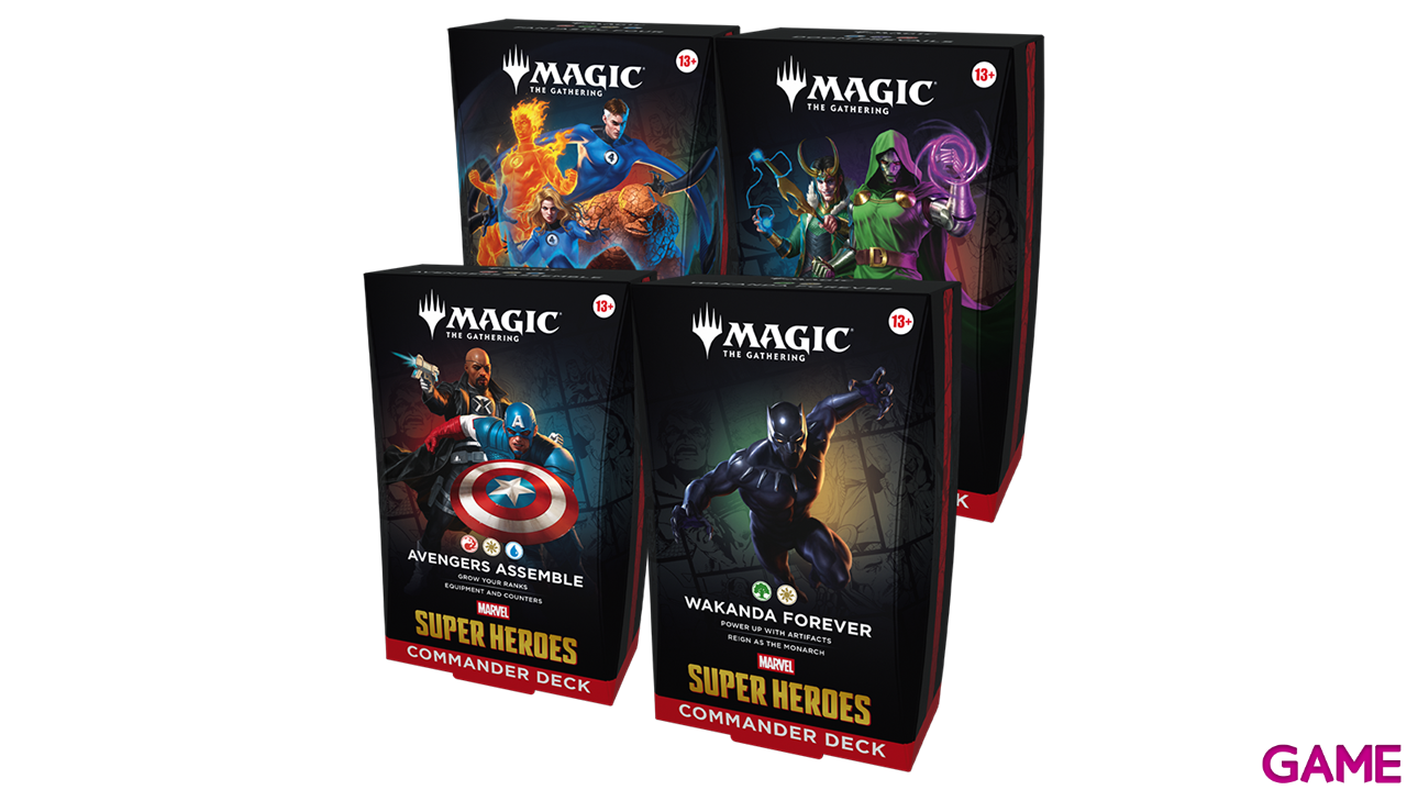 Mazo de cartas Magic: The Gathering Marvel Super Heroes The Fantastic Four Commander Deck (inglés)-0