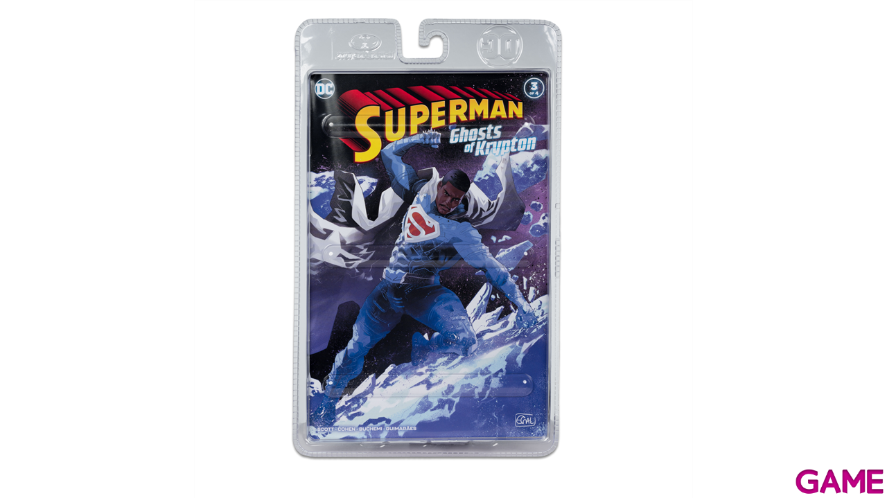 Figura DC Edicion Gold con comic Superman Earth 2  de 18 cm-11