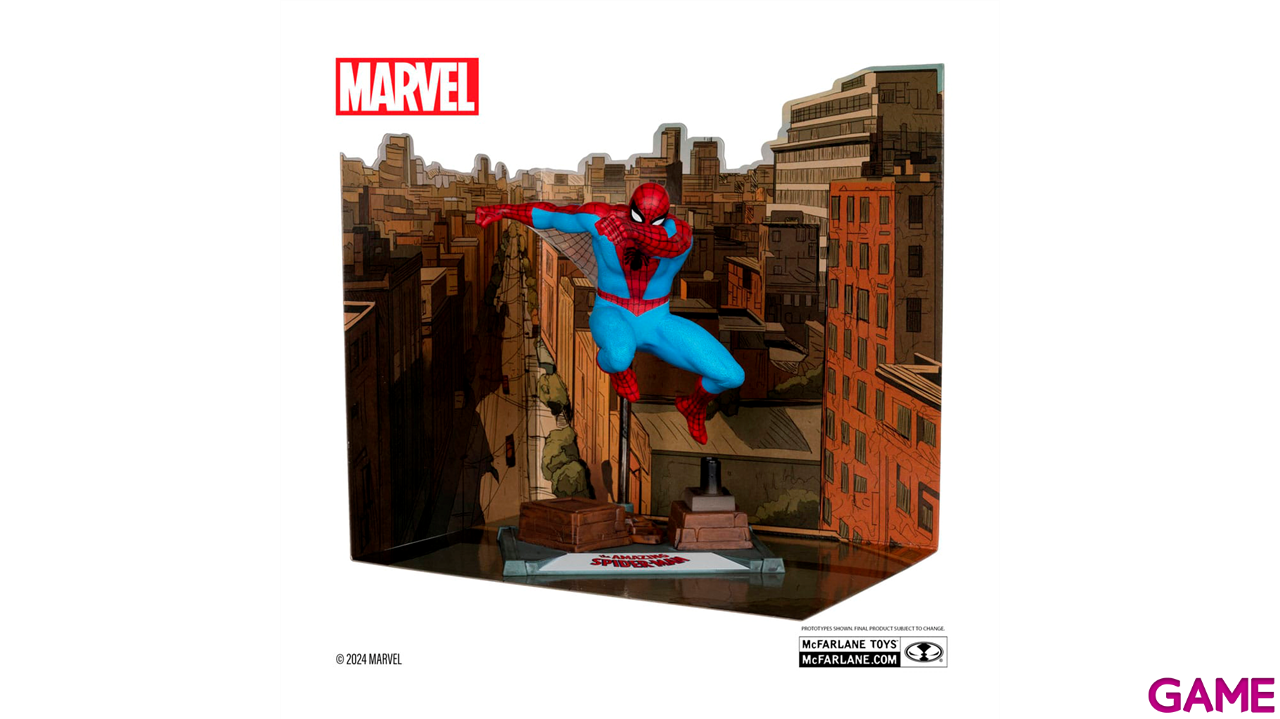 Figura Marvel Spiderman Edicion Gold de 18 cm-0