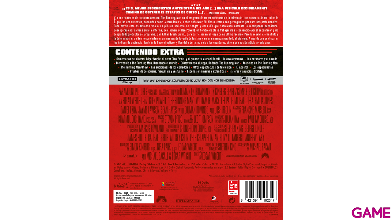 The Running Man 4K Edición Steelbook-0