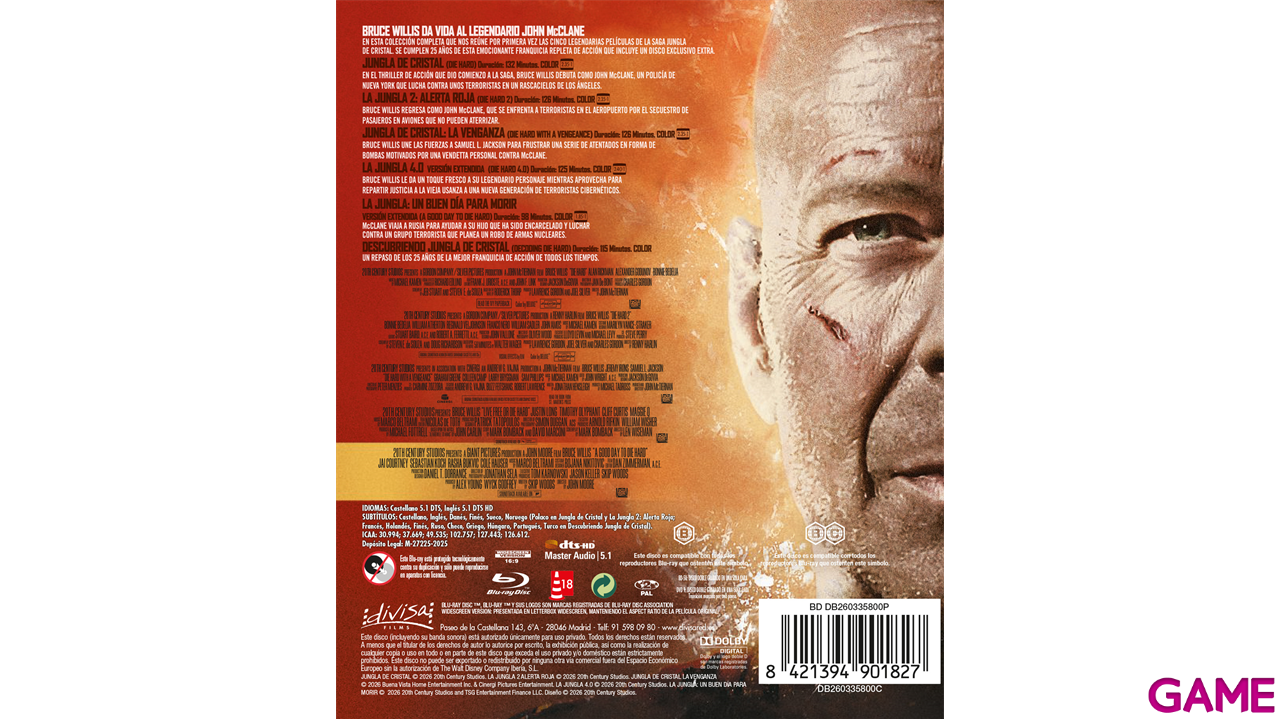 Pack 5 Películas Jungla de Cristal (Die Hard)-0