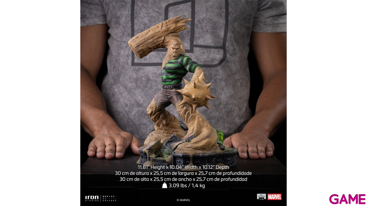 Figura Marvel Comics Spider-Man Art Scale Statue 1/10 Sandman de 30 cm-3
