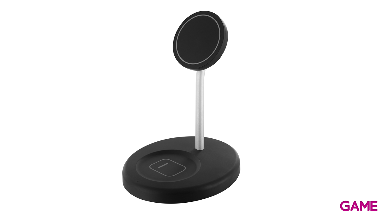 Cargador Muvit  2 en 1 Magsafe + iWatch/Airpods Negro-6