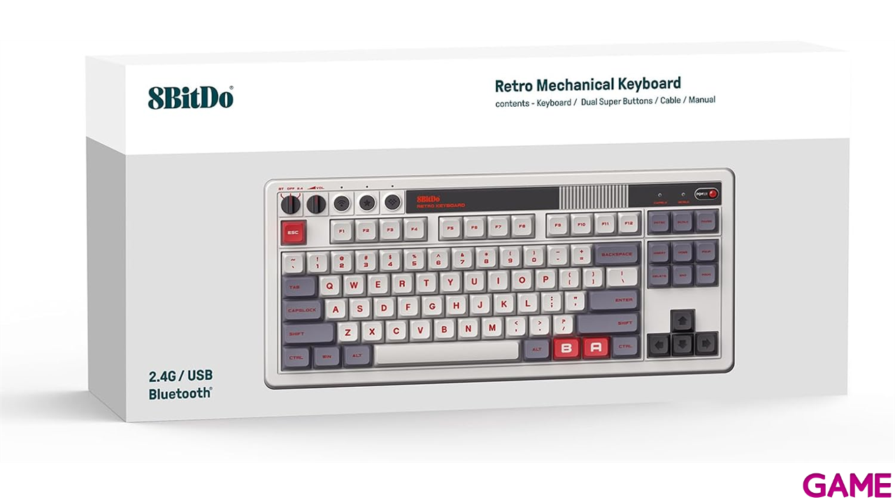 8BitDo Retro Mechanical Keyboard - N Edition ISO Spanish Layout - Teclado-2