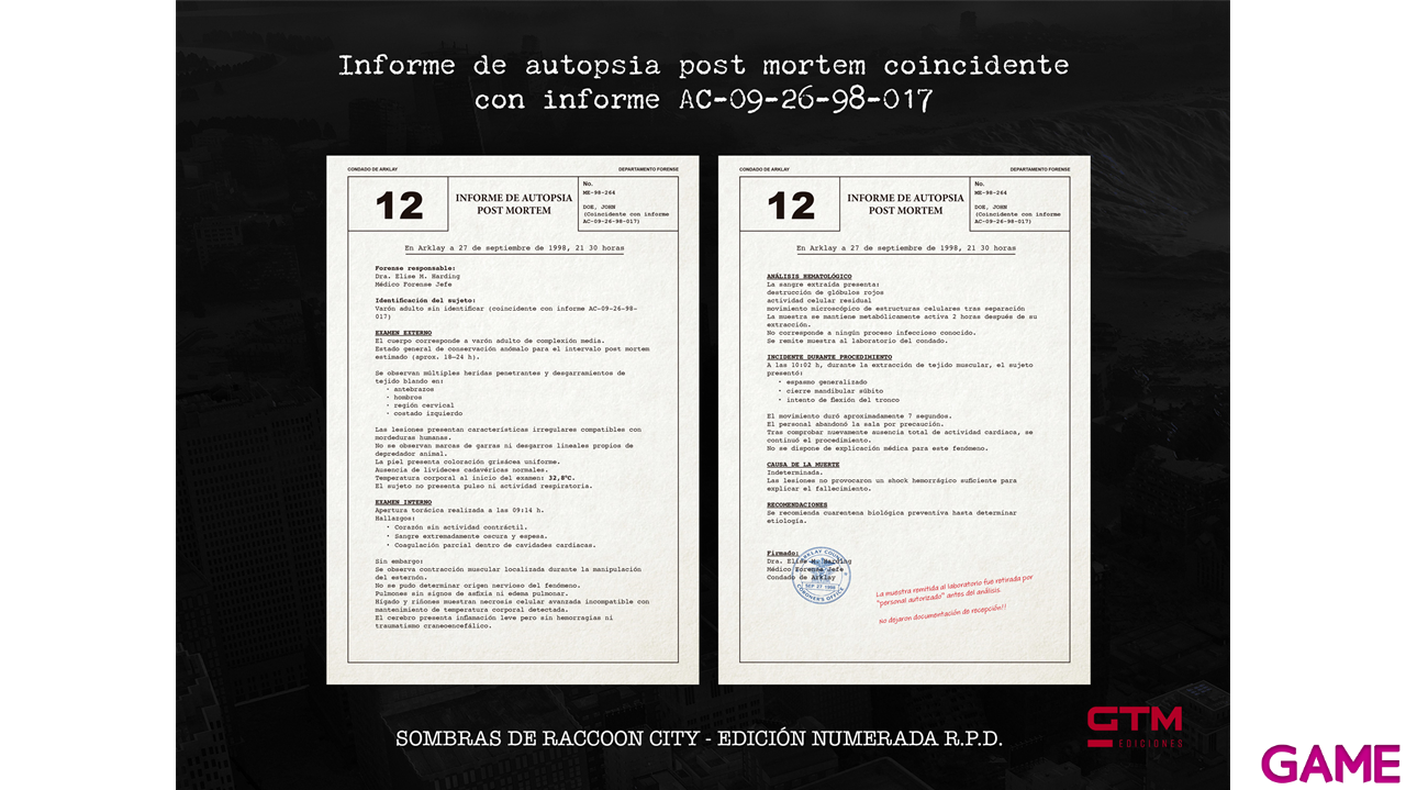 Sombras de Raccoon City Edición Numerada R.P.D.-4