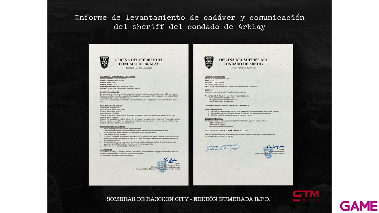 Sombras de Raccoon City Edición Numerada R.P.D.-6