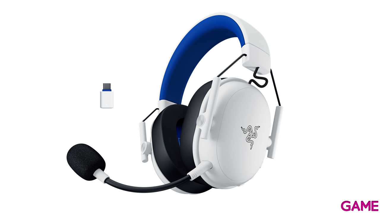 Razer BlackShark V3 X Hyperspeed White PC - PS5 - PS4 - Switch - Movil - Licencia PlayStation - Auriculares Gaming-2