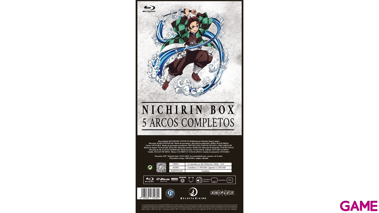 Guardianes De La Noche Nichirin Box - 5 Arcos Completos-1