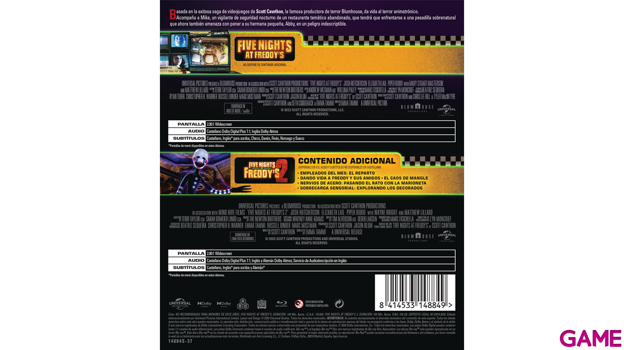 Pack Five Nights at Freddy’s 1 + 2-0