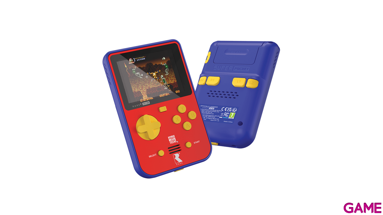 Consola Evercade Super Pocket HyperMegaTech! Rare-2