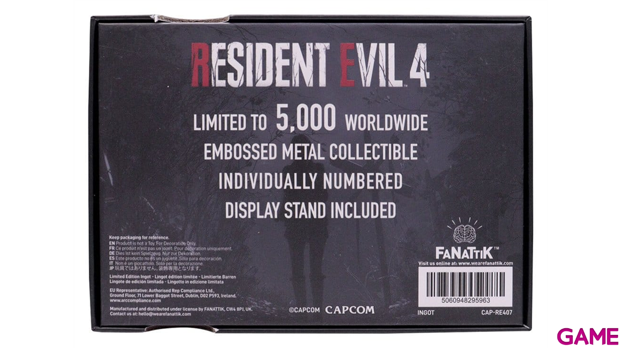 Réplica de metal Resident Evil 4 Level 3 Keycards Limited Edition-0