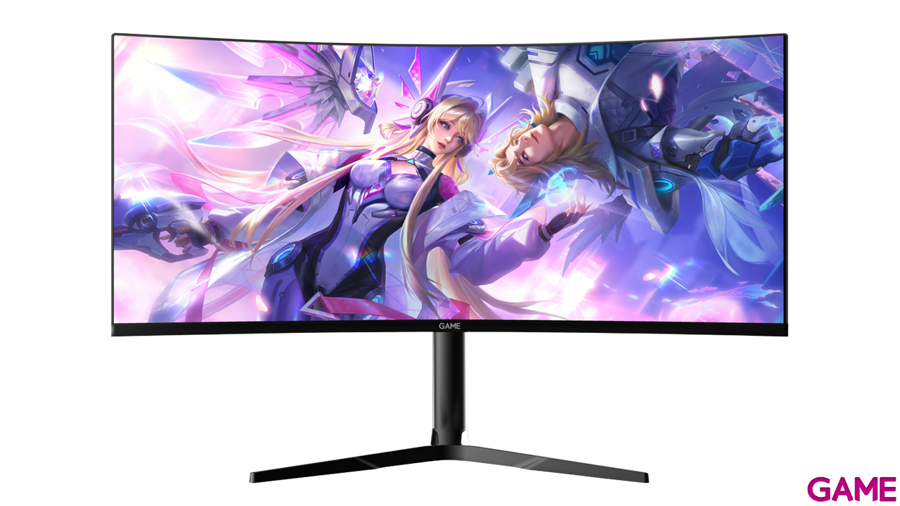 GAME M34GC2K Monitor 34´´ Curvo 2K WQHD 185Hz Rgb Altavoves 2x3w 1Ms Gaming-2