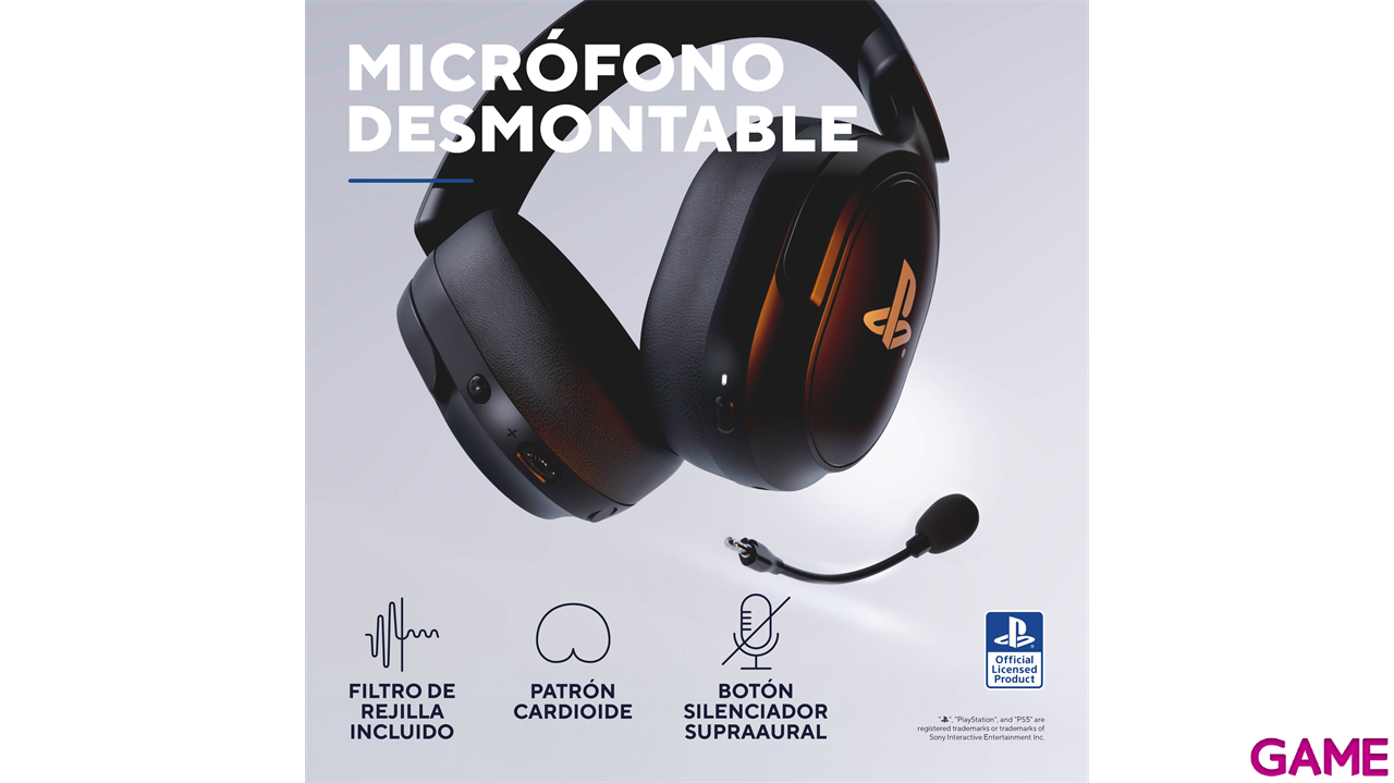 Trust GXT499 Forta Wireless Black PC - PS5 - PS4 - Movil - Licencia PlayStation - Auriculares Gaming-0