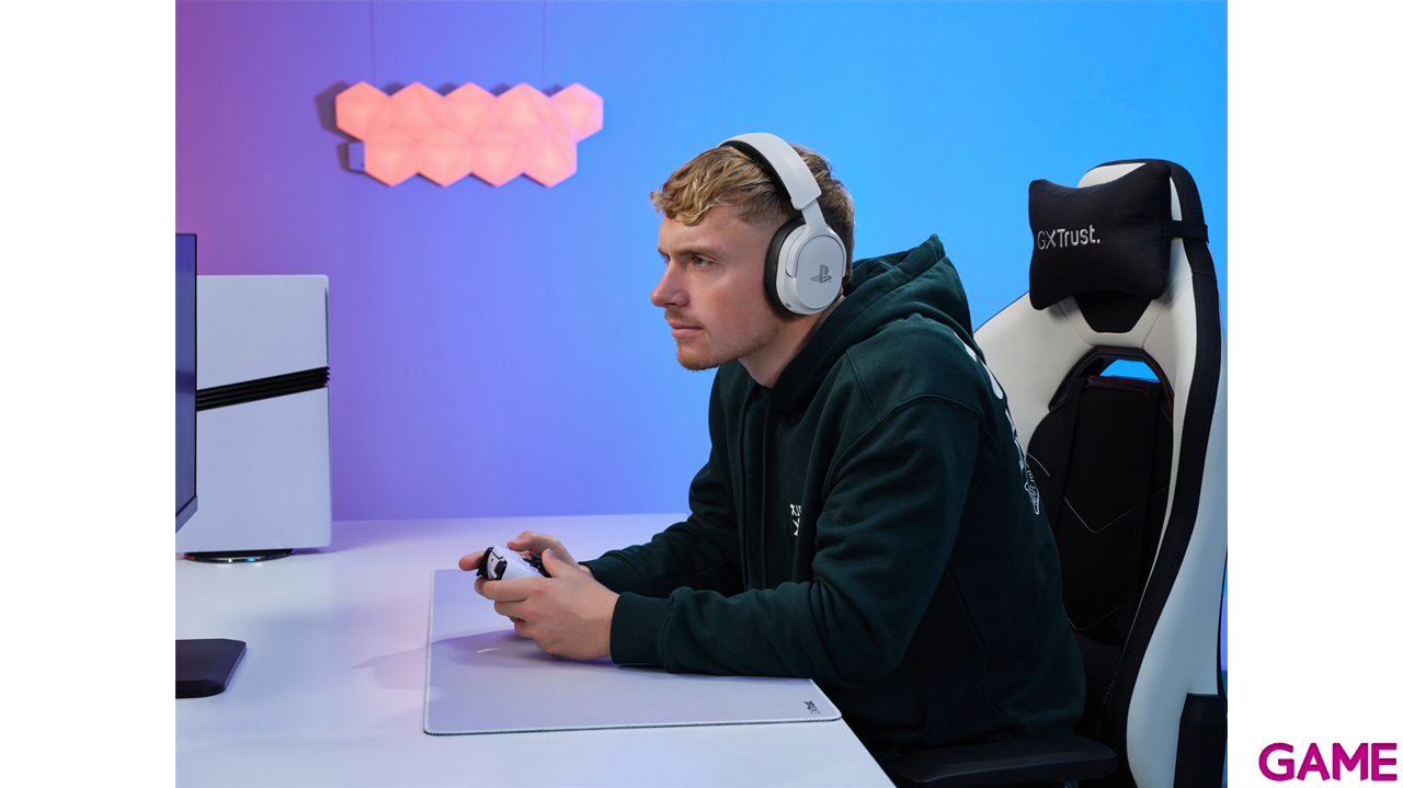 Trust GXT499 Forta Wireless White PC - PS5 - PS4 - Movil - Licencia PlayStation - Auriculares Gaming-23