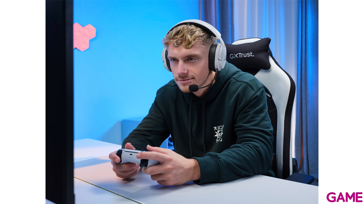 Trust GXT499 Forta Wireless White PC - PS5 - PS4 - Movil - Licencia PlayStation - Auriculares Gaming-8