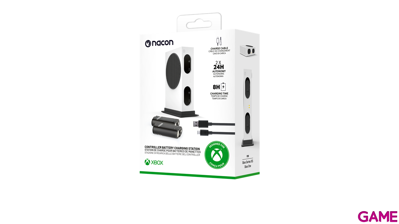 Pack Cargador y 2 Baterías Mandos Xbox - Modelo Series S-2