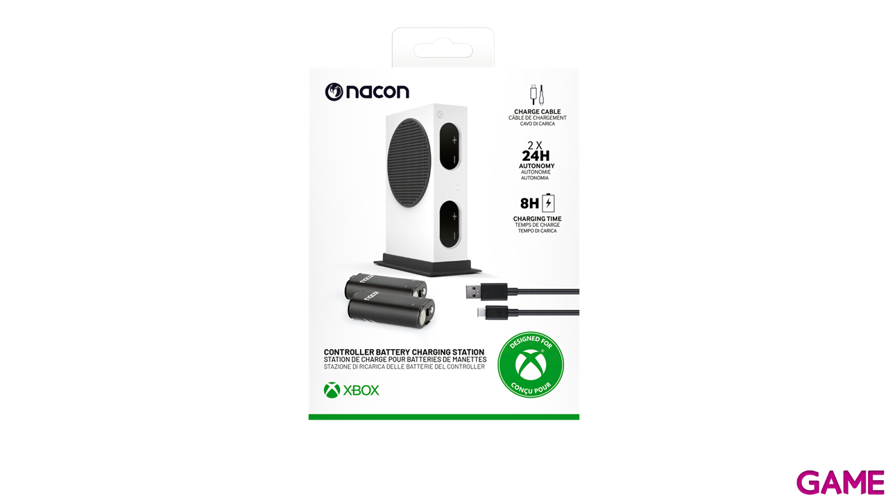 Pack Cargador y 2 Baterías Mandos Xbox - Modelo Series S-5