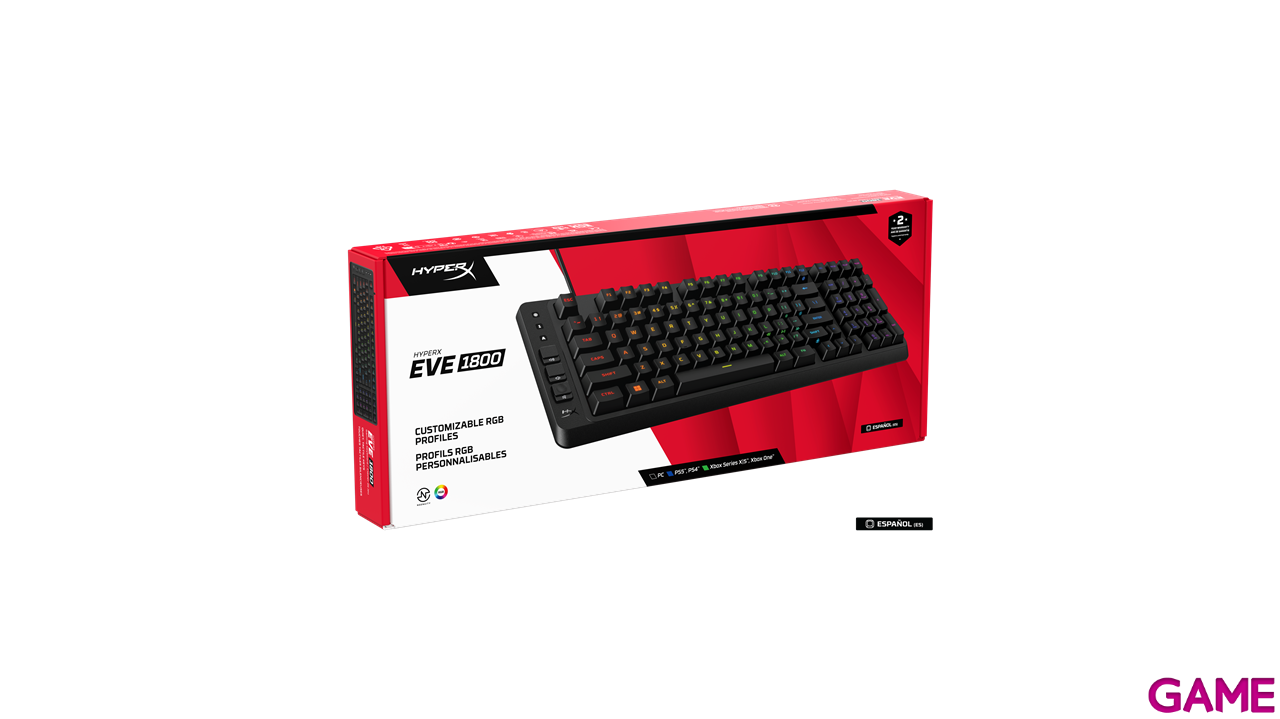 HyperX Eve 1800 Negro Spanish Layout - Teclado Gaming-5