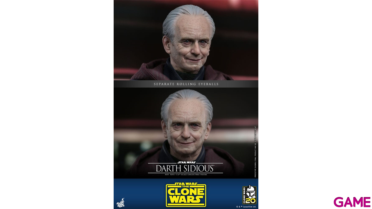 Figura Star Wars: The Clone Wars Darth Sidious de 29 cm-1
