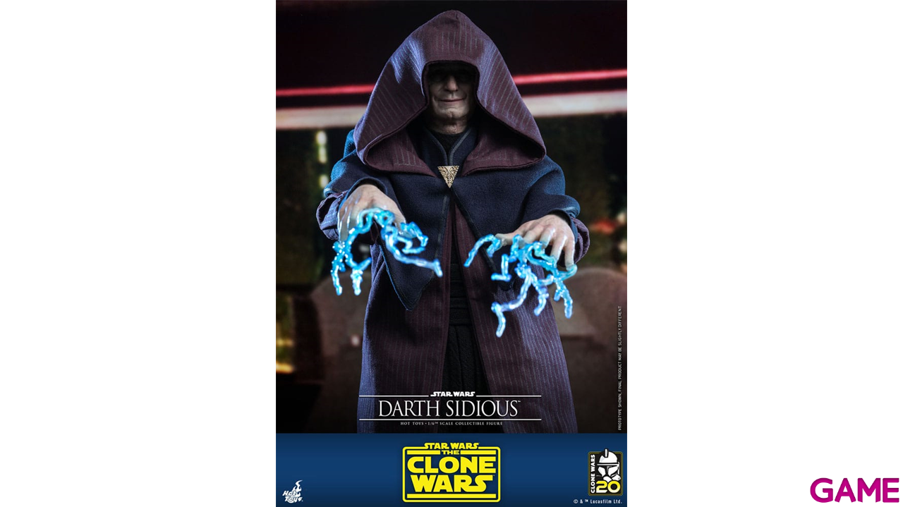 Figura Star Wars: The Clone Wars Darth Sidious de 29 cm-2