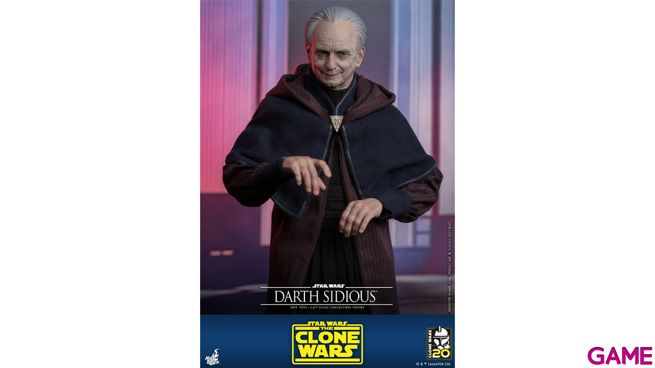 Figura Star Wars: The Clone Wars Darth Sidious de 29 cm-4