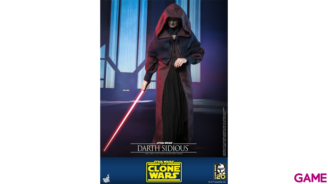 Figura Star Wars: The Clone Wars Darth Sidious de 29 cm-7