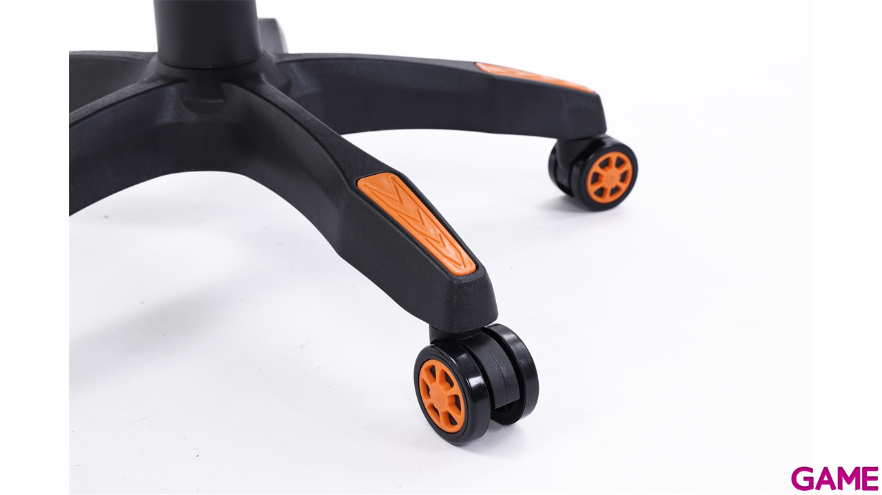 GAME GT1 Silla Gaming Ergonomica 2 cojines Reclinable 135º  Negro-Naranja-0