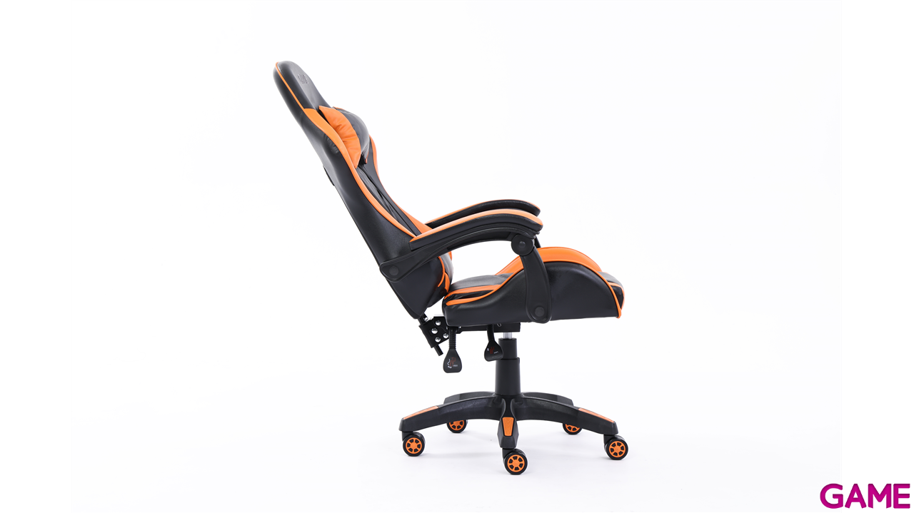 GAME GT1 Silla Gaming Ergonomica 2 cojines Reclinable 135º  Negro-Naranja-6