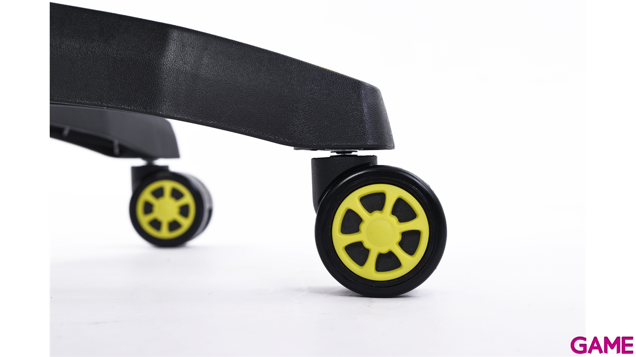 GAME GT1 Silla Gaming Ergonomica 2 cojines Reclinable 135º  Negro-Amarillo-8