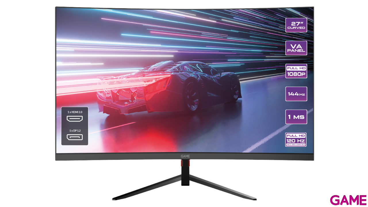 GAME M27ZC4 27´´ - VA - Full HD - 144Hz - Curvo - Monitor Gaming-1