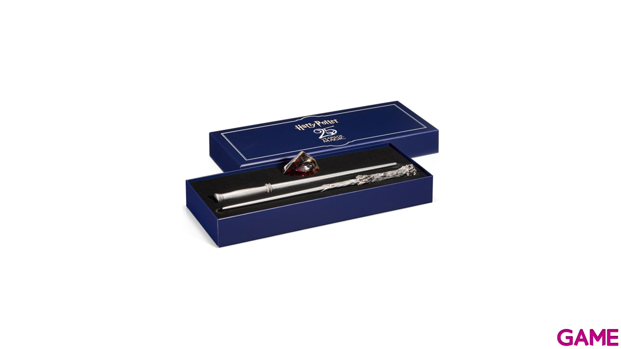 Set de Varitas Harry Potter y Piedra Filosofal. Edicion coleccionista 25º Aniversario-0