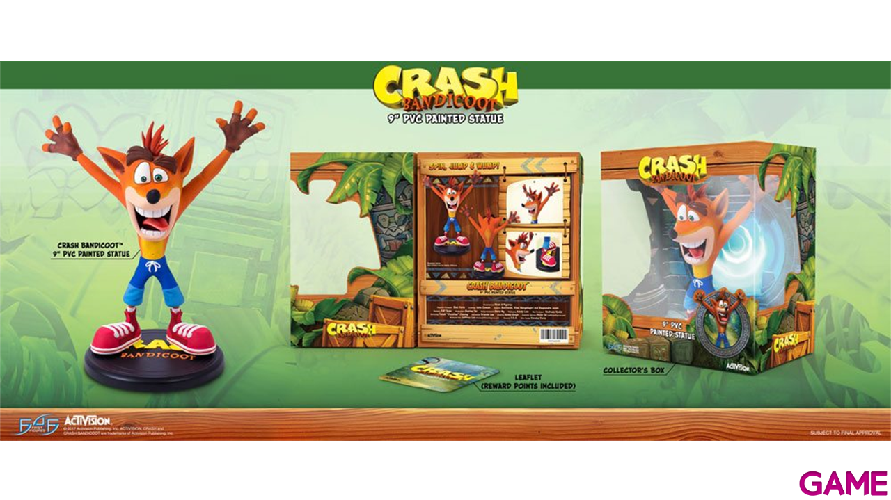Figura Crash Bandicoot N. Sane Trilogy Crash Bandicoot de 23 cm-1