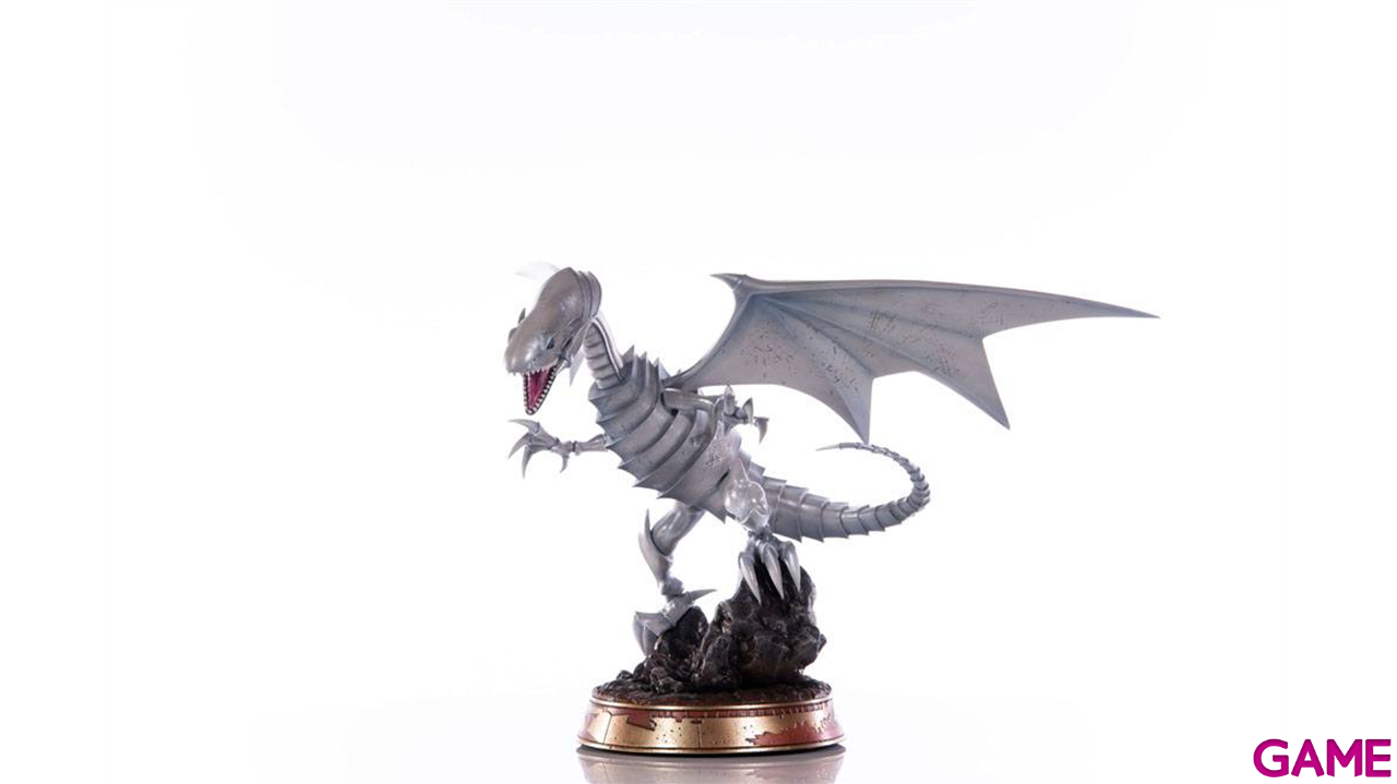 Figura Yu-Gi-Oh! Blue-Eyes White Dragon White Edition de 35 cm-1