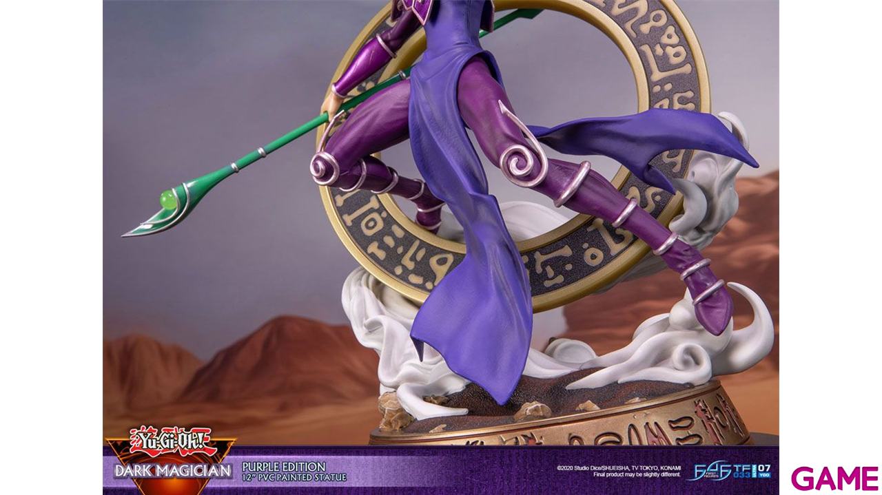 Figura Yu-Gi-Oh! Dark Magician Purple Version de 29 cm-0
