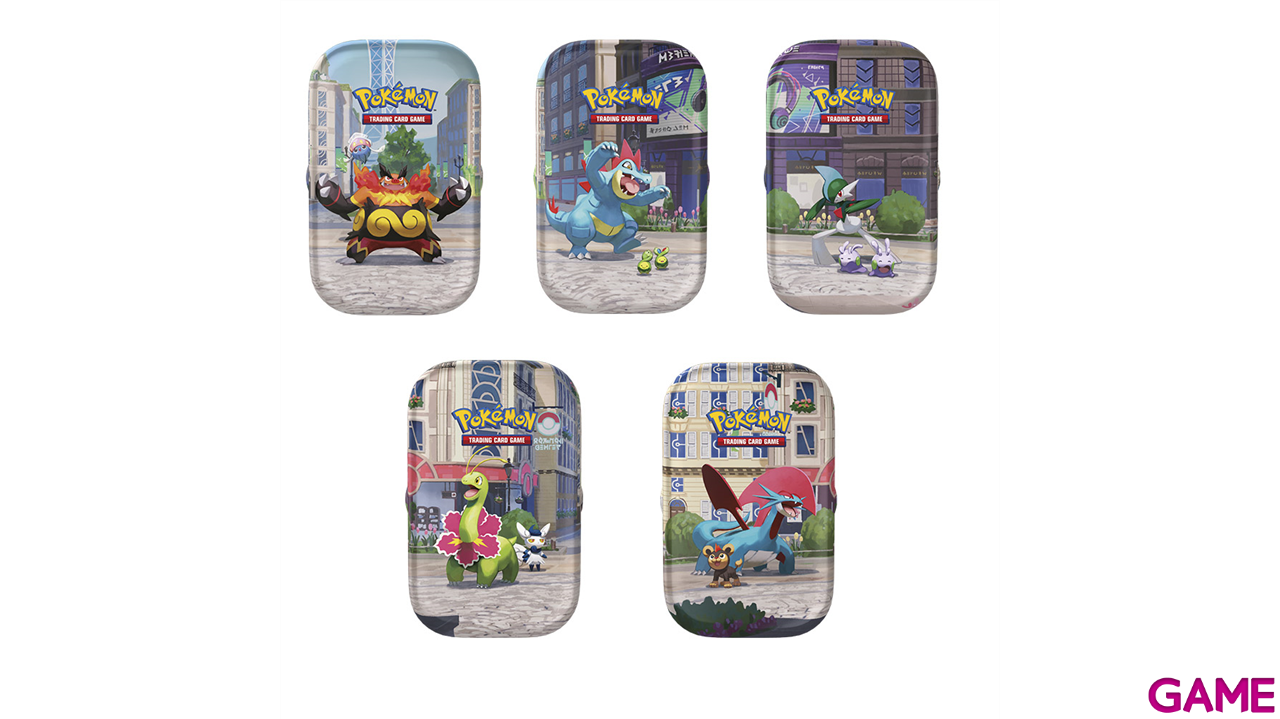 Mini Lata de cartas Pokemon Ciudad Luminalia (Castellano) (surtido)-5