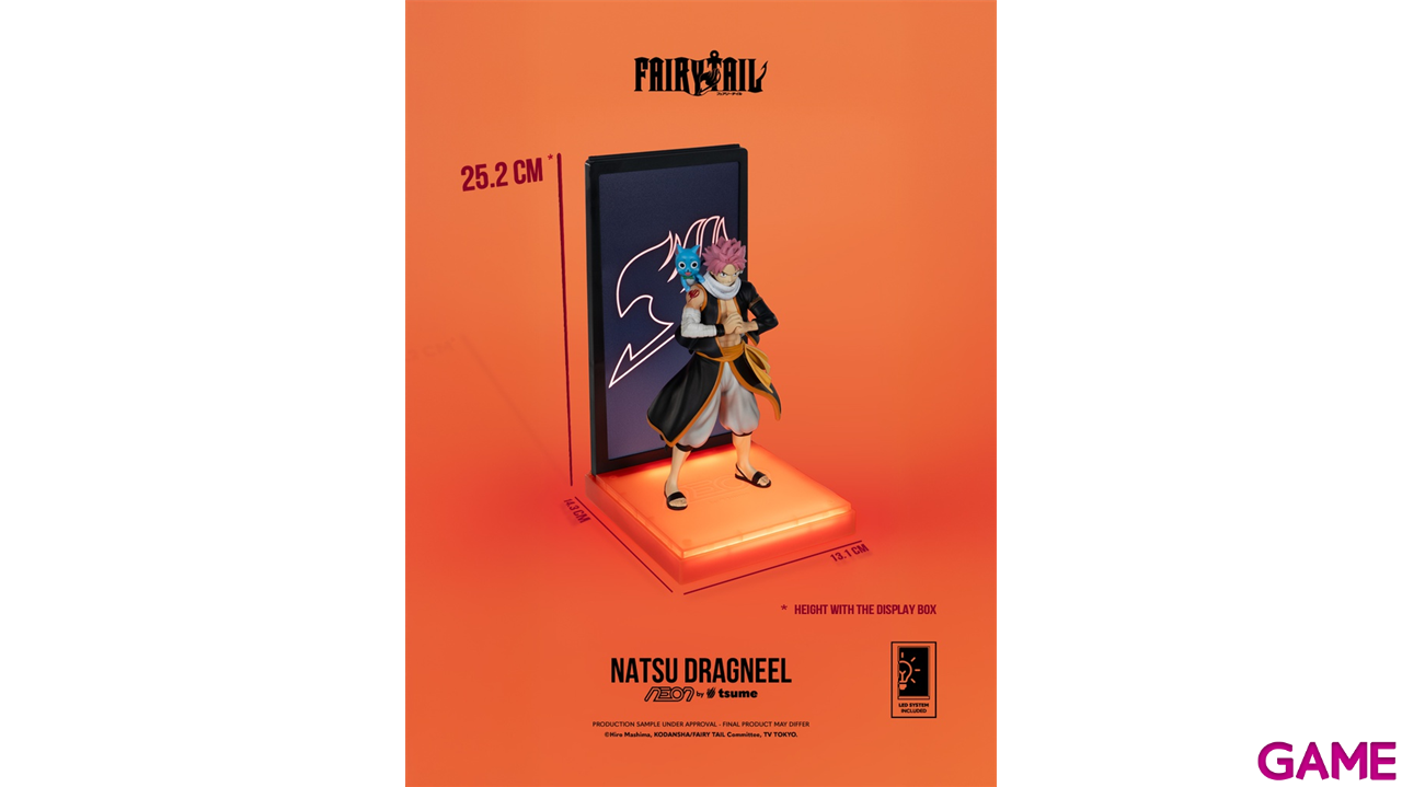 Figura con vitrina e iluminación LED Neon By Tsume Natsu Deagneel-2