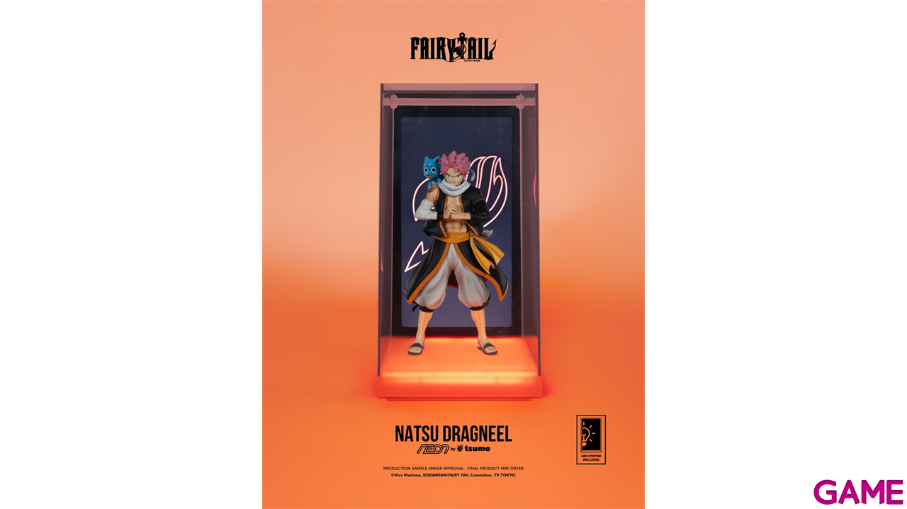 Figura con vitrina e iluminación LED Neon By Tsume Natsu Deagneel-6