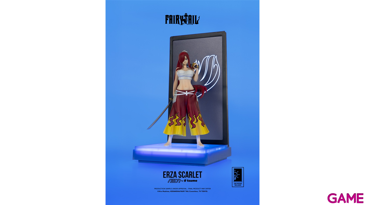 Figura con vitrina e iluminación LED Neon By Tsume Erza Scarlet-1