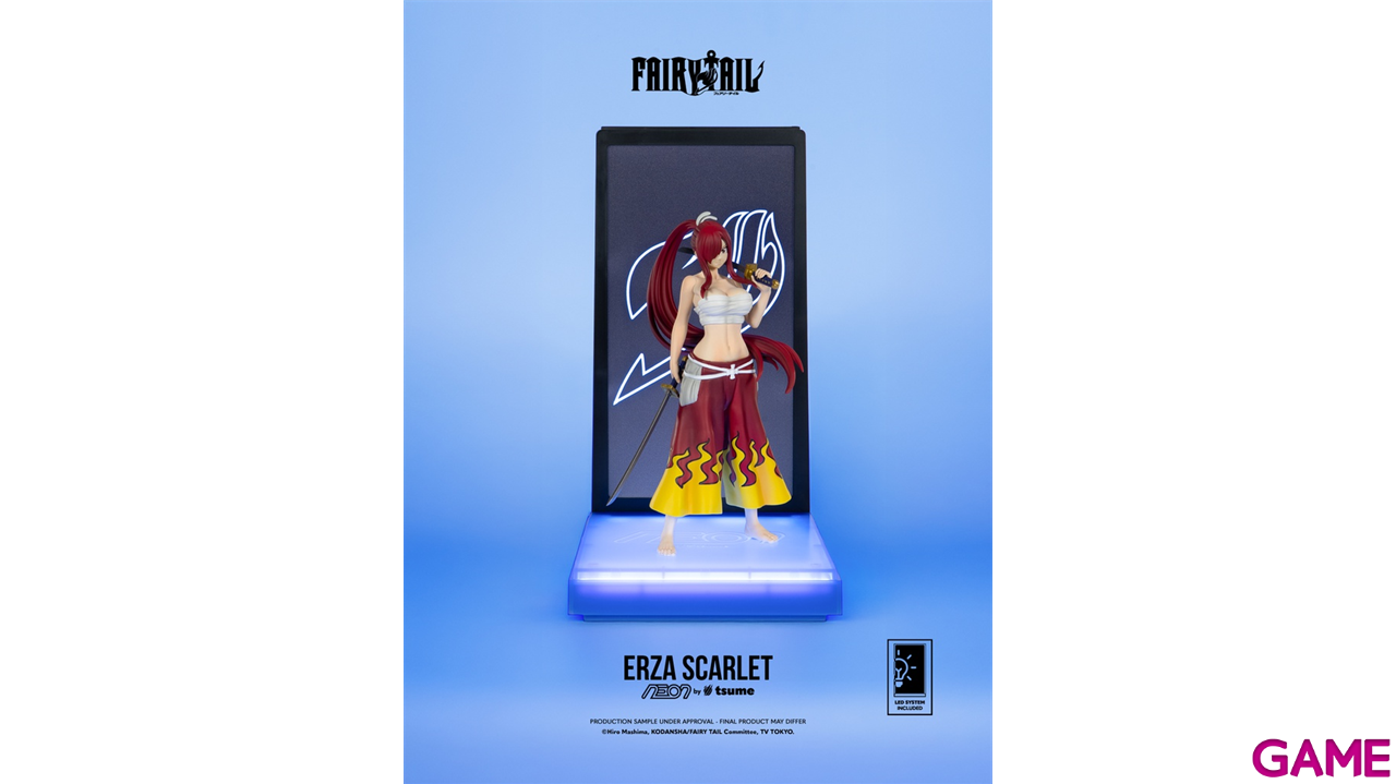 Figura con vitrina e iluminación LED Neon By Tsume Erza Scarlet-6