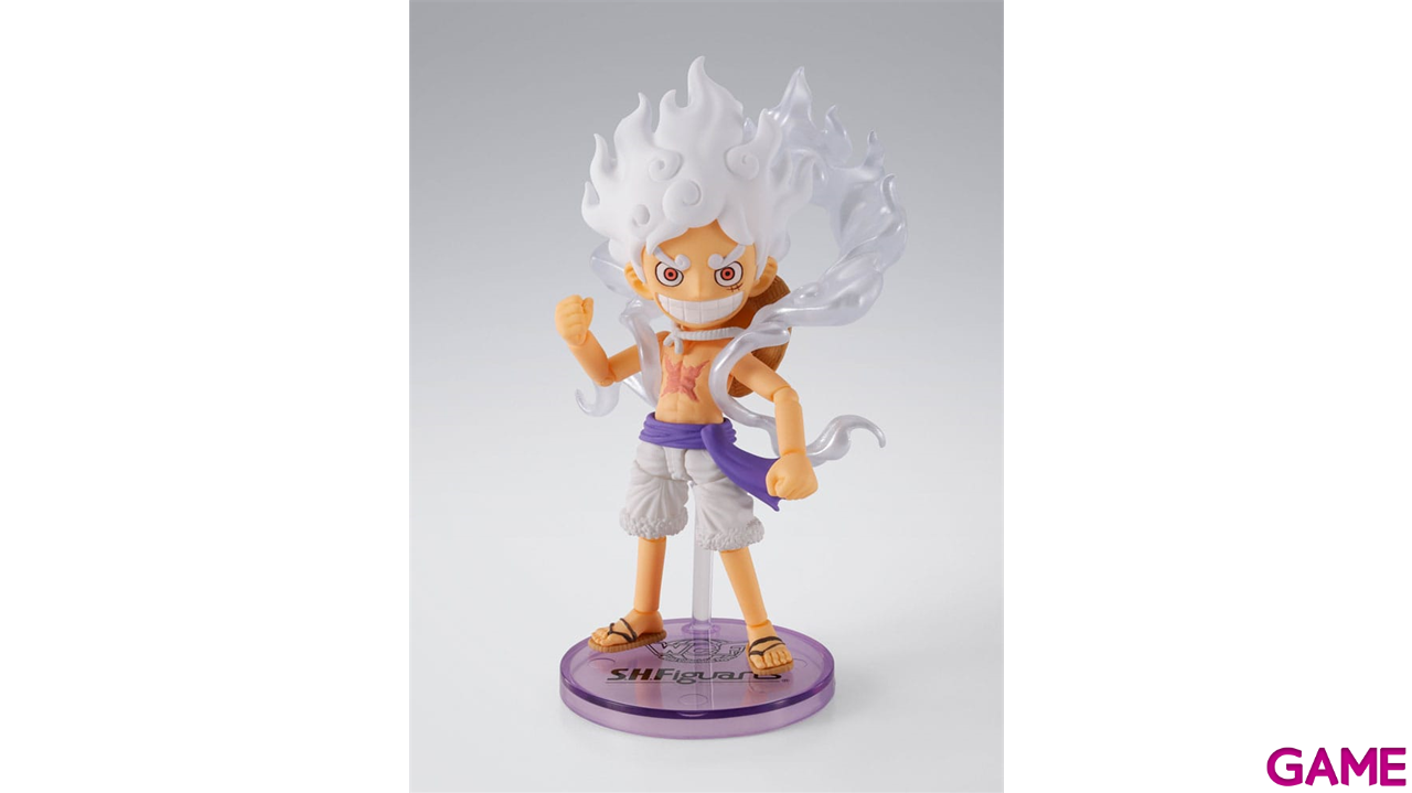 Figura One Piece World Collactable Figures S.H. Figuarts Action Figure Monkey D. Luffy Gear 5 de 8 cm-0